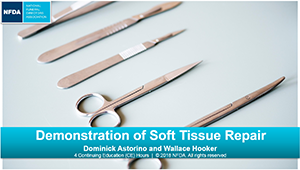demonstration of soft tissue repair
